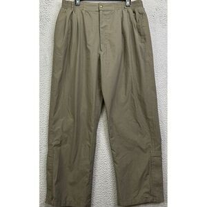 Tourney Pants Mens Large-XL Olive Rain Golf‎ Waterproof Windproof Elastic Waist